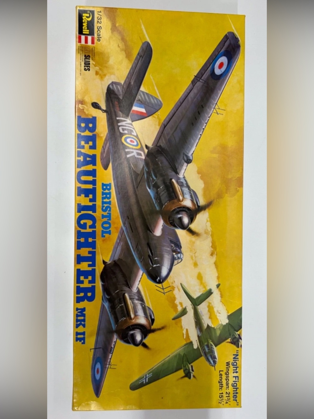 Vintage Revell Bristol Beaufighter MK IF "Night Fighter" 1:32 Scale NEW NIB